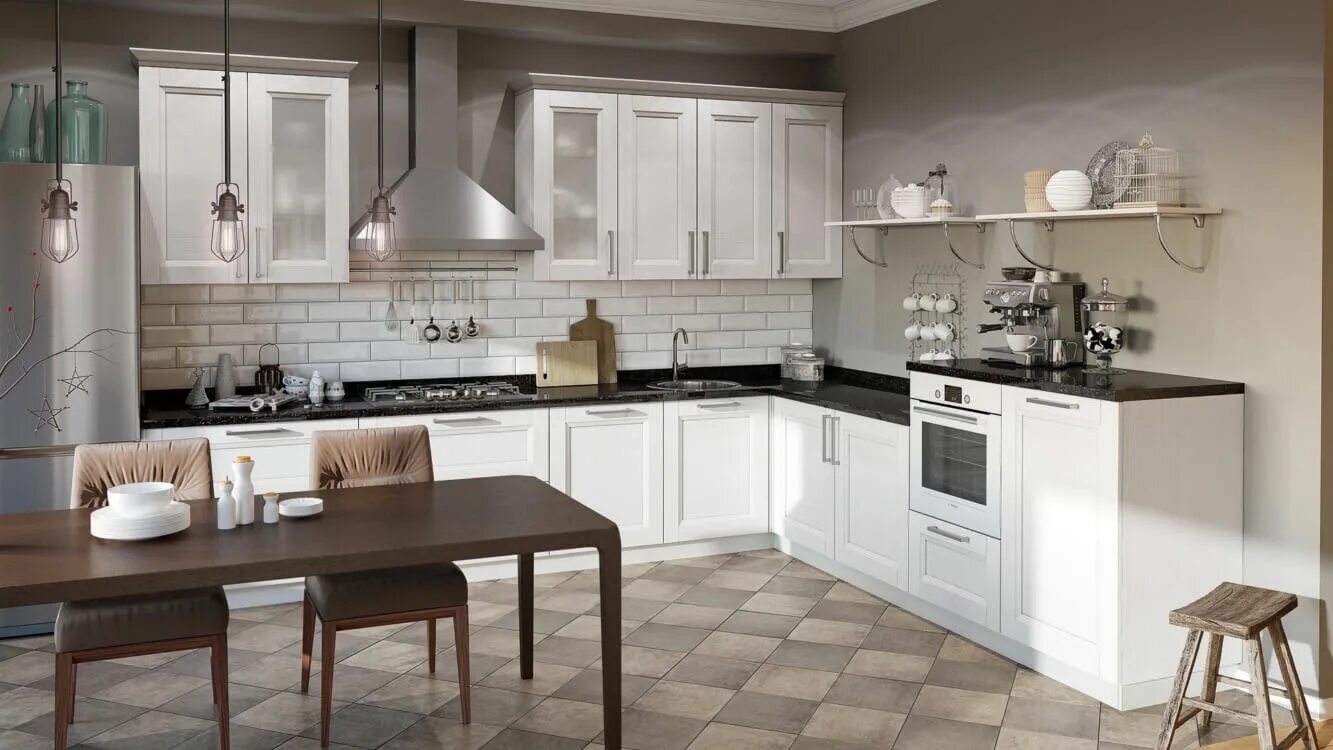 Кухонный гарнитур мария каталог фото и цены Угловые кухни неоклассика на заказ в Уфе АКЦЕНТ