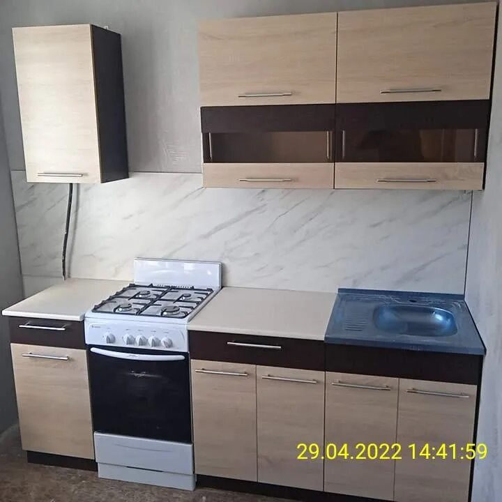 Кухонный гарнитур маша 2.0 фото Кухня "Маша-2" 1,6м - венге / дуб сонома - купить по цене 16290 ₽ в Ростове-на-Д