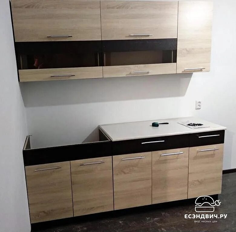 Кухонный гарнитур маша 2.0 фото Сборка кухни маша 2м - фото