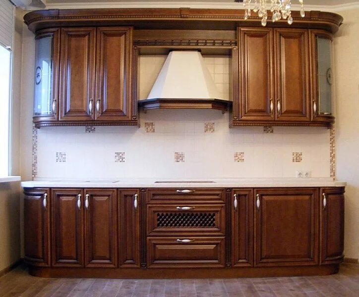 Кухонный гарнитур массив фото Кухня ms-30 заказать недорого в Москве - 1Кухонный