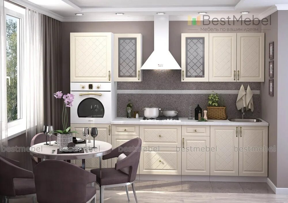 Кухонный гарнитур мдф фото Кухня Модена К - 55390 р, бесплатная доставка, любые размеры