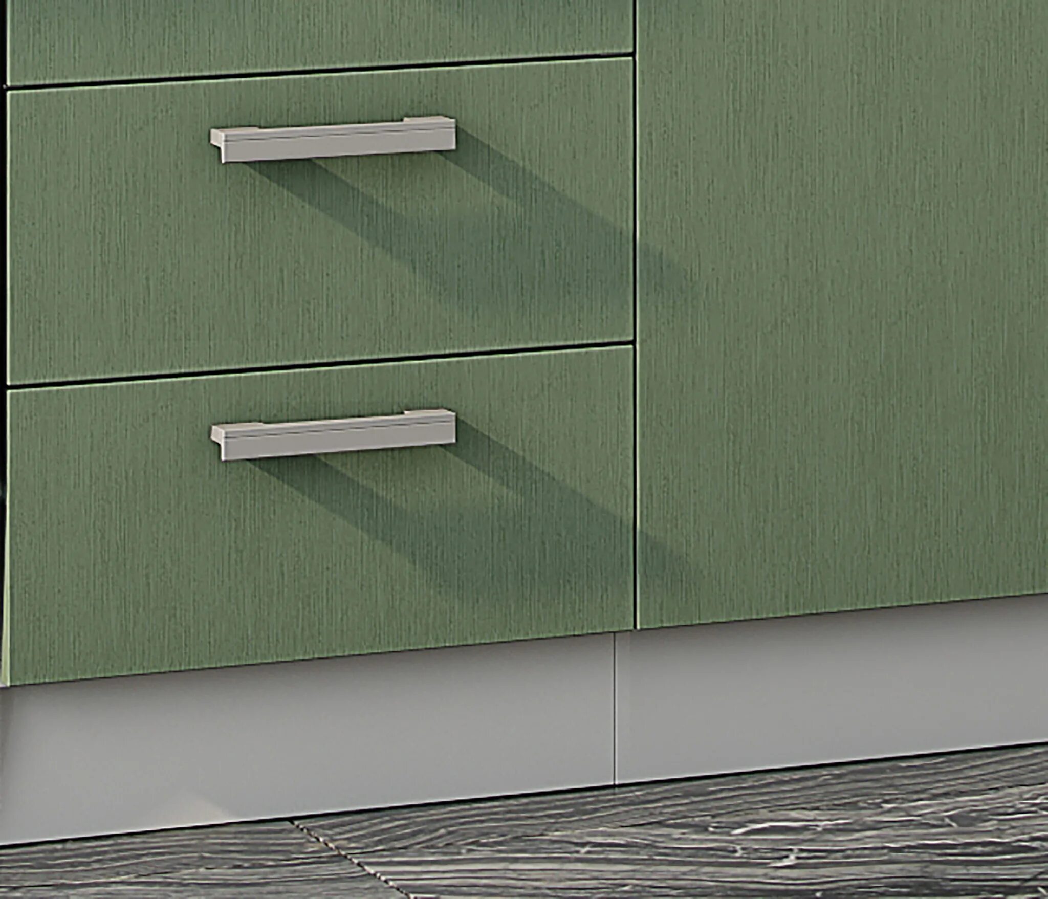 Кухонный гарнитур милена фото Кухня Милена 2 м МДФ (Венге/Бел. дуб) купить за 26090 руб. в интернет магазине с