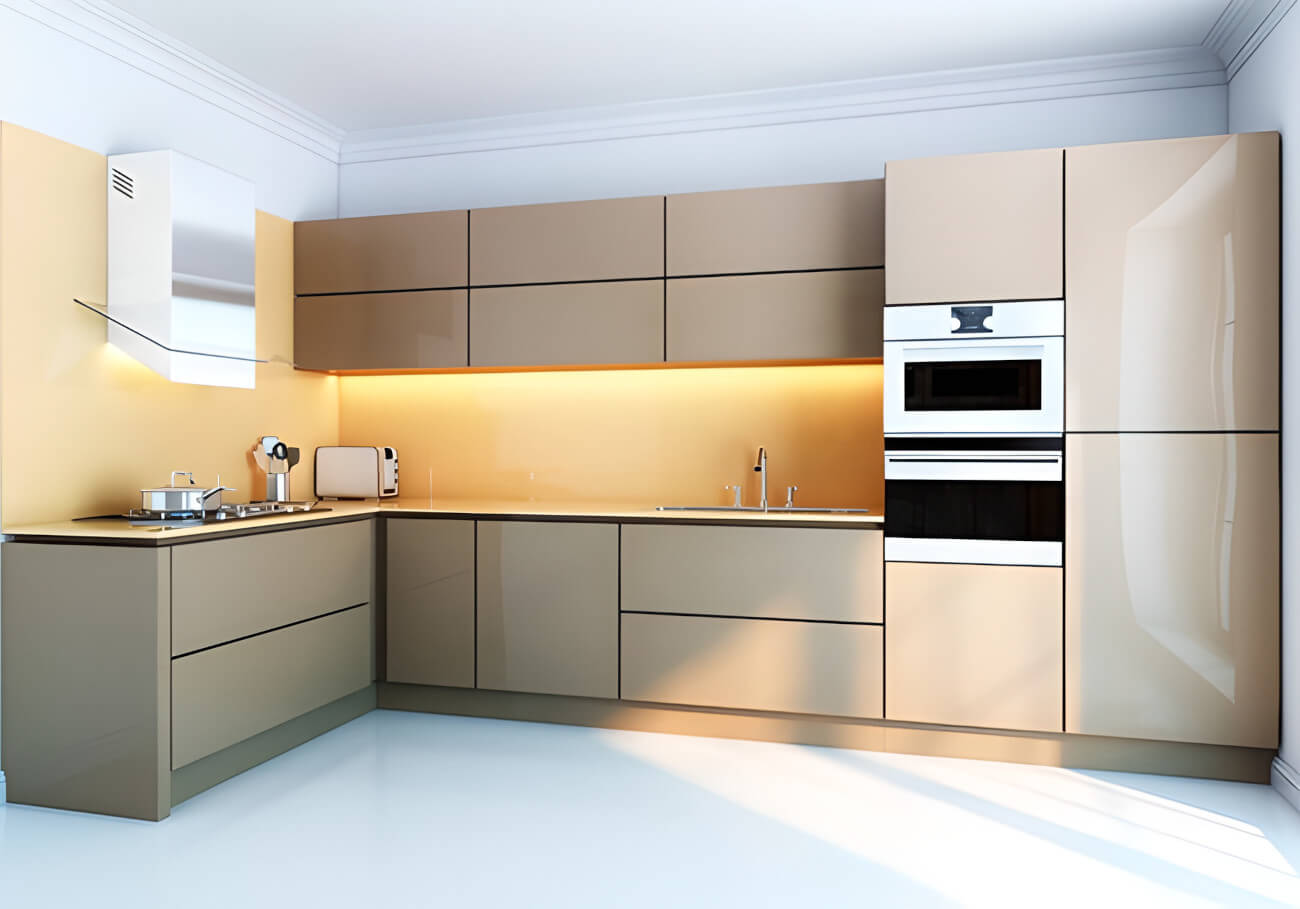 Кухонный гарнитур модели фото дизайн Угловая Кухня Бланж