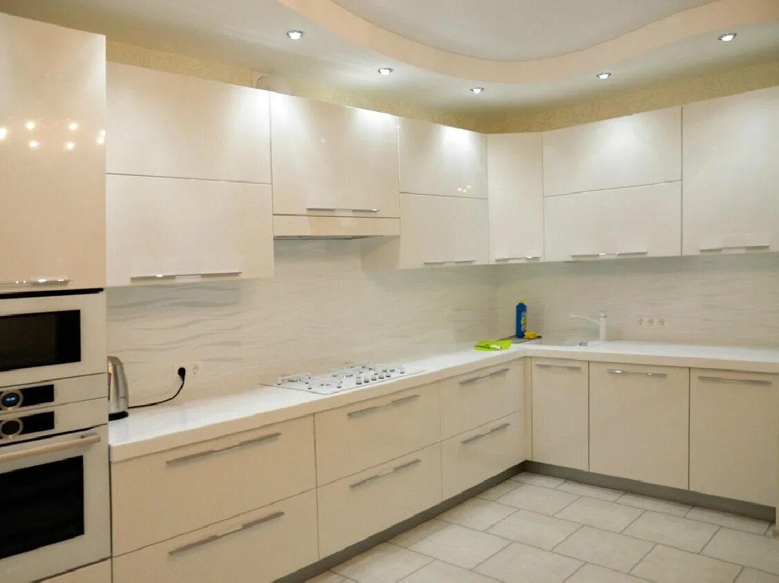 Кухонный гарнитур молочный цвет фото Цвет белый ваниль: найдено 78 картинок