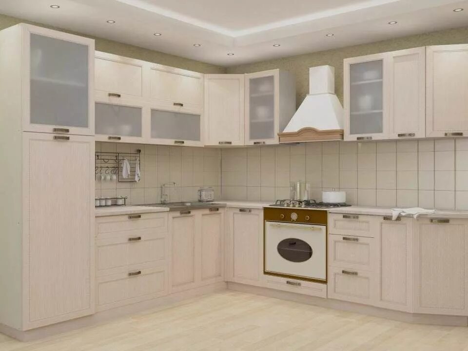 Кухонный гарнитур молочный цвет фото Кухня топленое молоко в интерьере - фото