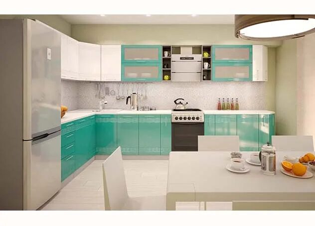 Кухонный гарнитур мятного цвета фото Кухня София Мокко Шкаф нижний 1000 с ящиком купить в СПб Интернет магазин Лего-М