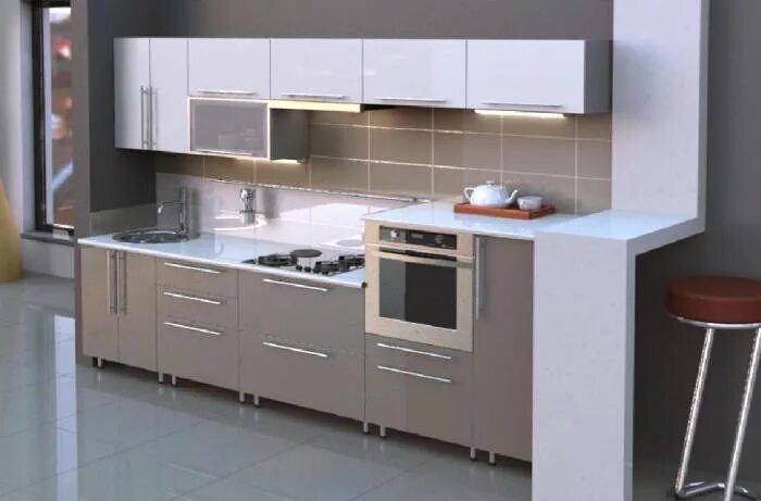 Кухонный гарнитур на ножках фото Кухня 2,20 м. Модо Кухонная мебель в Минске - Мебель и интерьер на Gde.by 13.08.