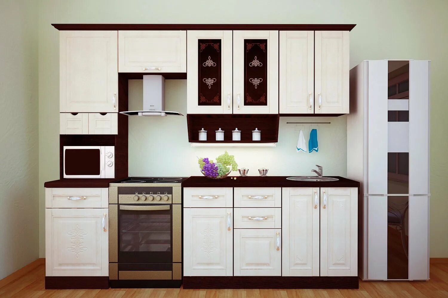 Кухонный гарнитур нефтекамск фото Кухонный гарнитур Беларусь 260х227х60 см - купить по цене 0 рублей в интернет-ма