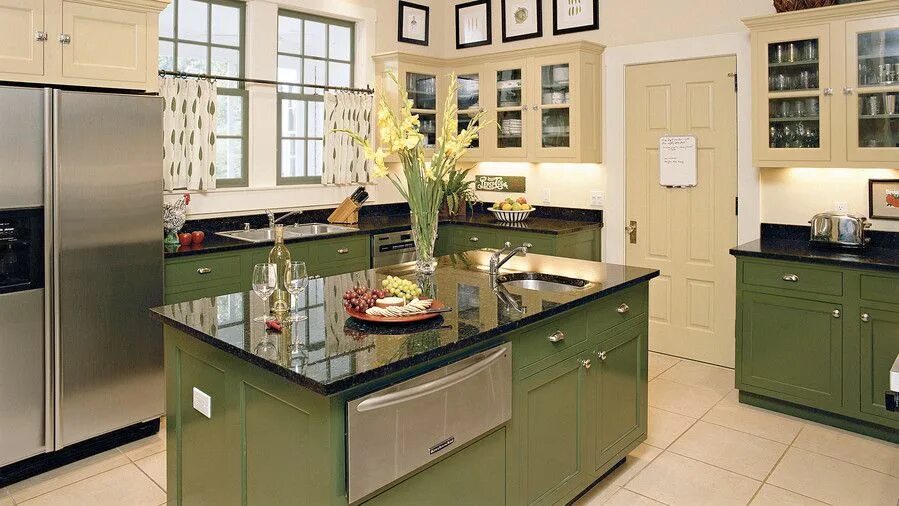 Кухонный гарнитур оливкового цвета в интерьере 102 Beautiful Kitchen Ideas To Help You Plan Your Dream Space Kitchen inspiratio