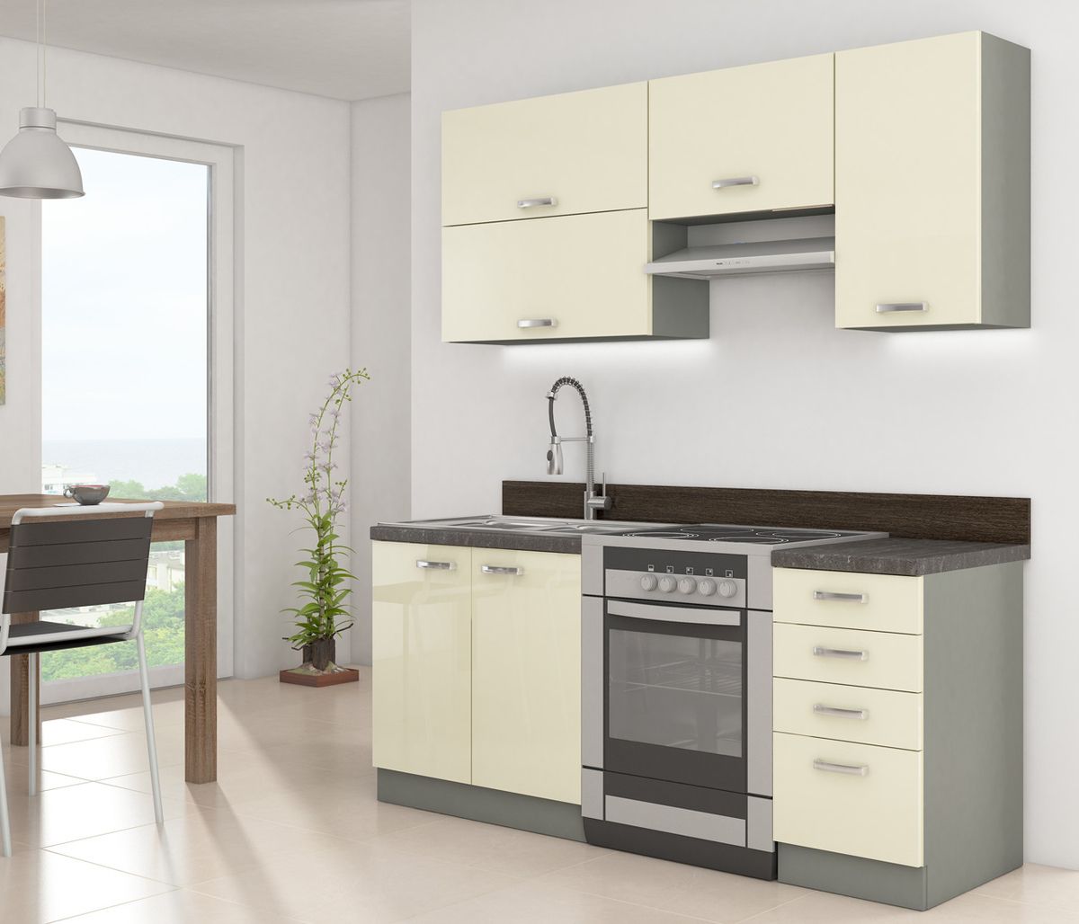 Кухонный гарнитур остров фото Virtuvės komplektas UPA2 Modular kitchen cabinets, Kitchen dining furniture, Kit