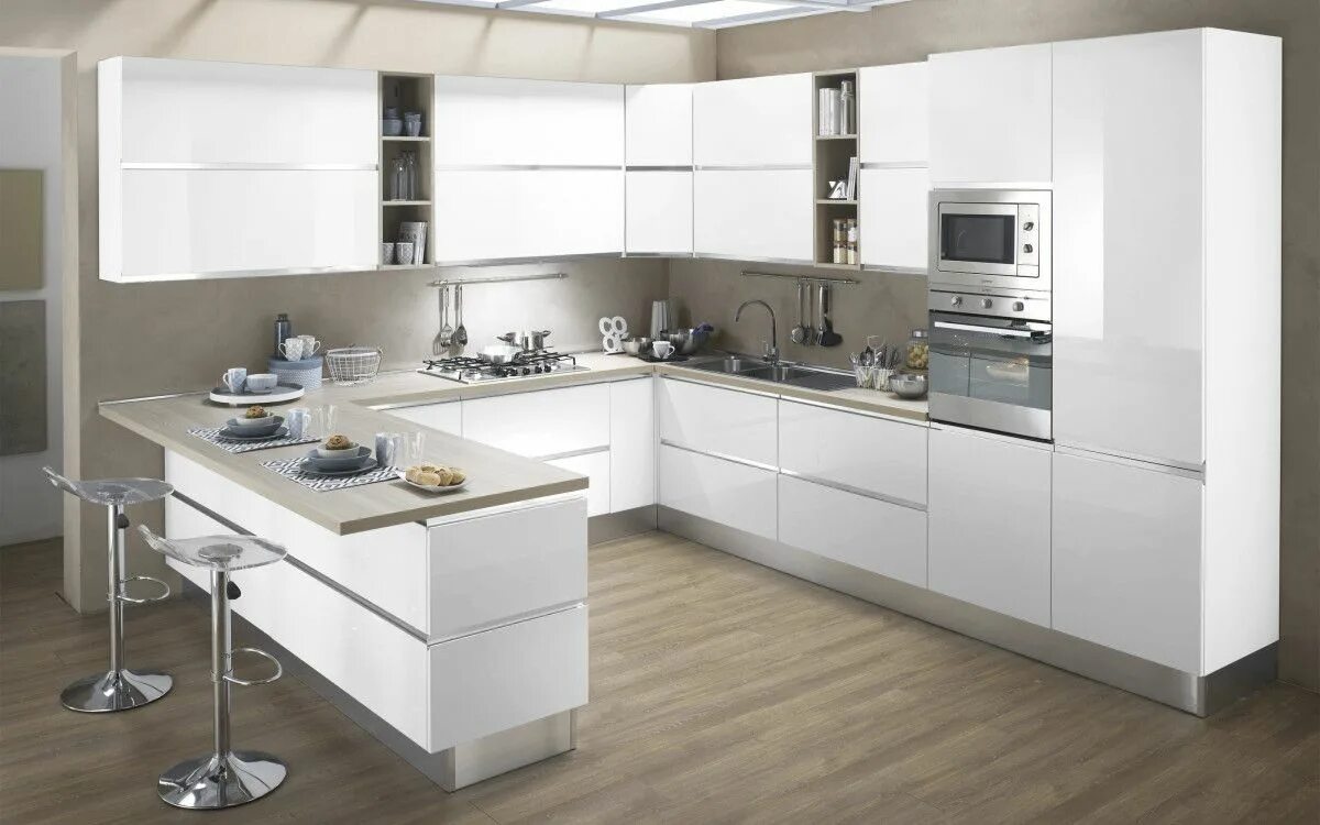 Кухонный гарнитур остров фото Pin on Cucina Modern kitchen cabinet design, Kitchen room design, Kitchen interi