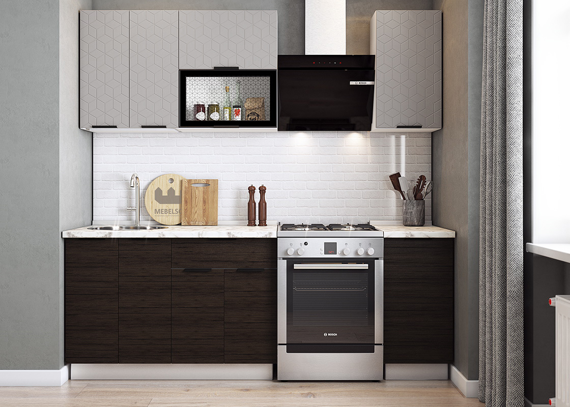 Кухонный гарнитур отзывы фото Гарнитур для кухни "Стоун" маленький, 1.6м - купить в интернет-магазине "Мебель 