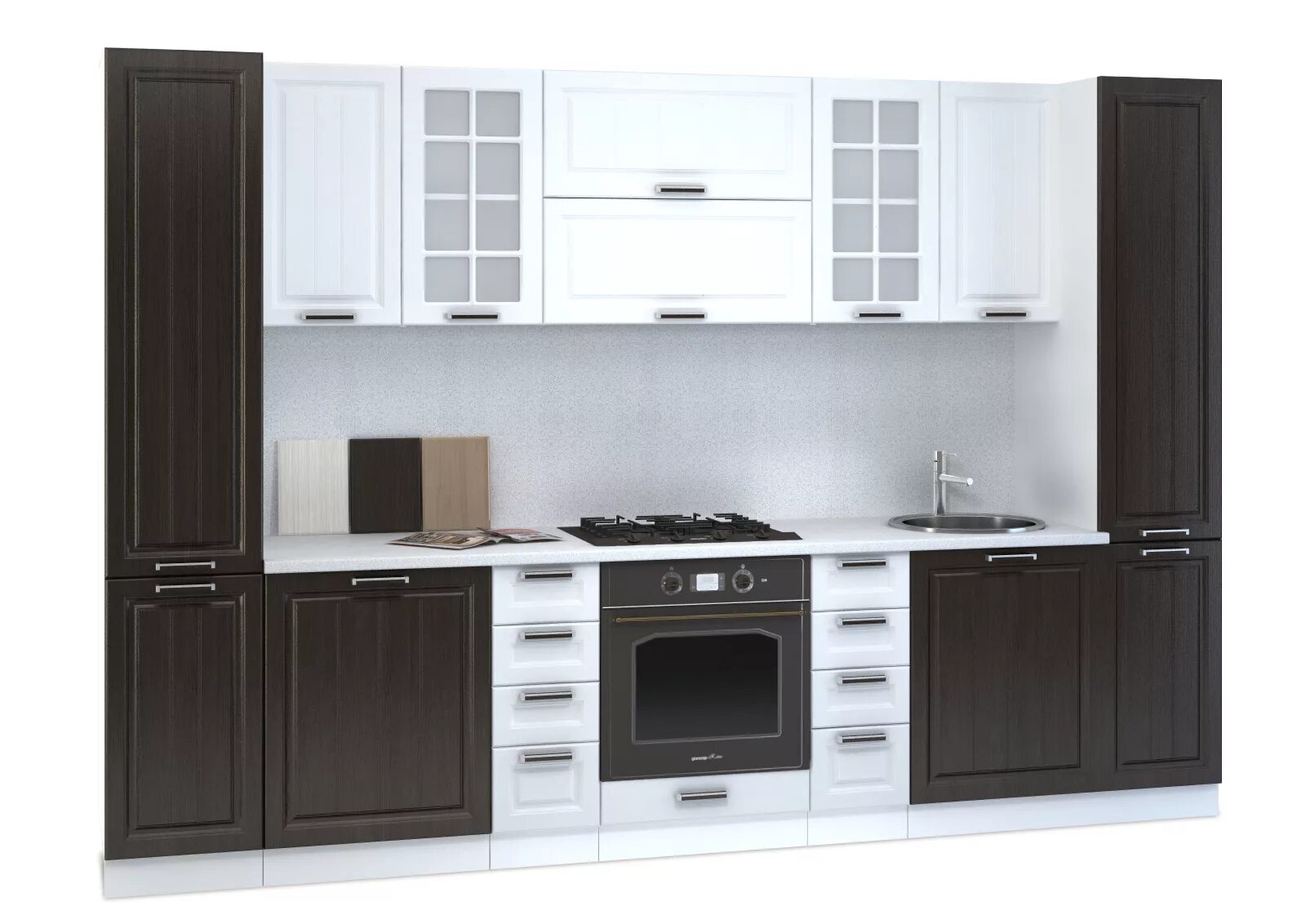 Кухонный гарнитур отзывы фото Кухонный гарнитур Прага Модульная система, композиция № 6 купить в Санкт-Петербу