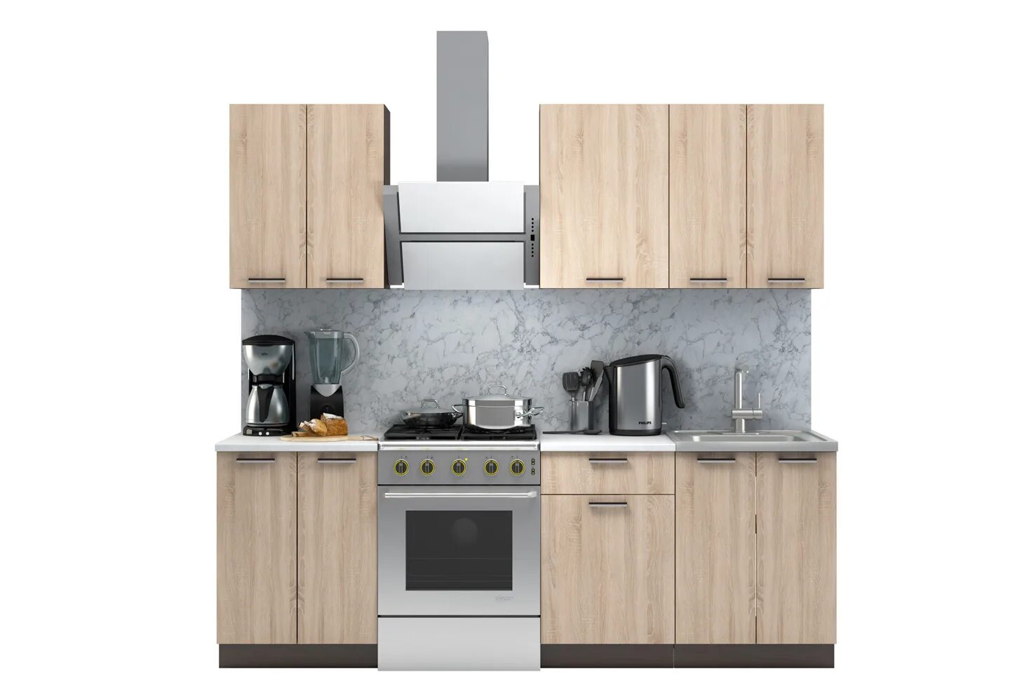 Кухонный гарнитур отзывы фото Кухонный гарнитур Брауни 1,6 - купить с доставкой, цена в Первый Гипермаркет Меб