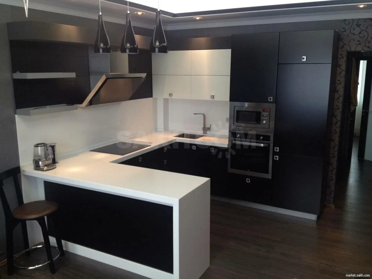 Кухонный гарнитур п образный фото П-образная кухня - 12 дизайн-советов и 55 фото