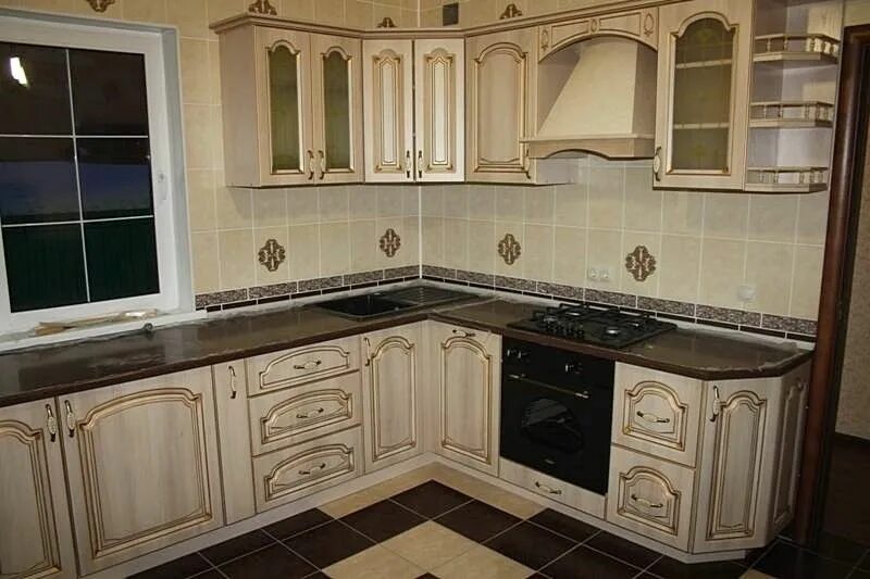 Кухонный гарнитур патина фото Купить Кухня Патина № 31