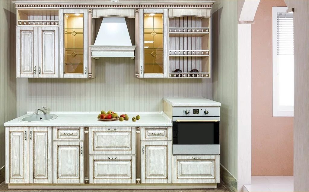 Кухонный гарнитур патина фото Кухня Патина 88 заказать недорого в Москве - 1Кухонный