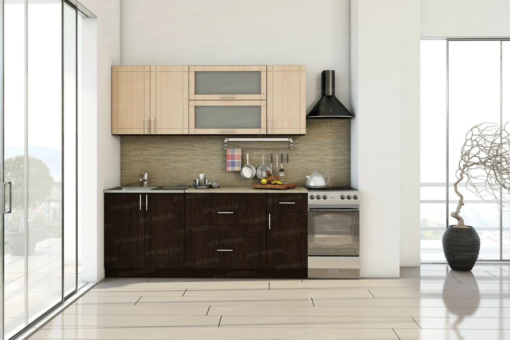 Кухонный гарнитур пенза каталог фото Купить Модульная кухня "Тиса" - Интернет магазин "Цвет мебели" в Рязани