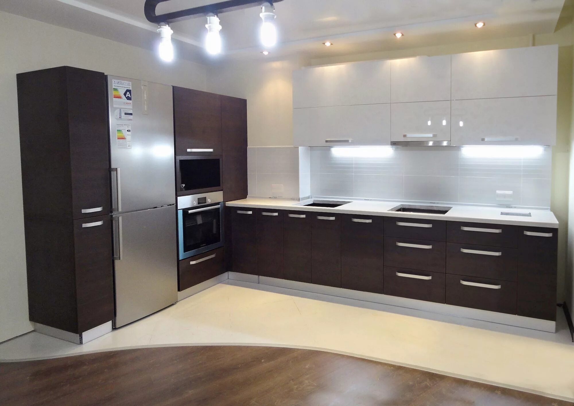 Кухонный гарнитур пластик фото Матовый пластик для кухни: найдено 90 картинок