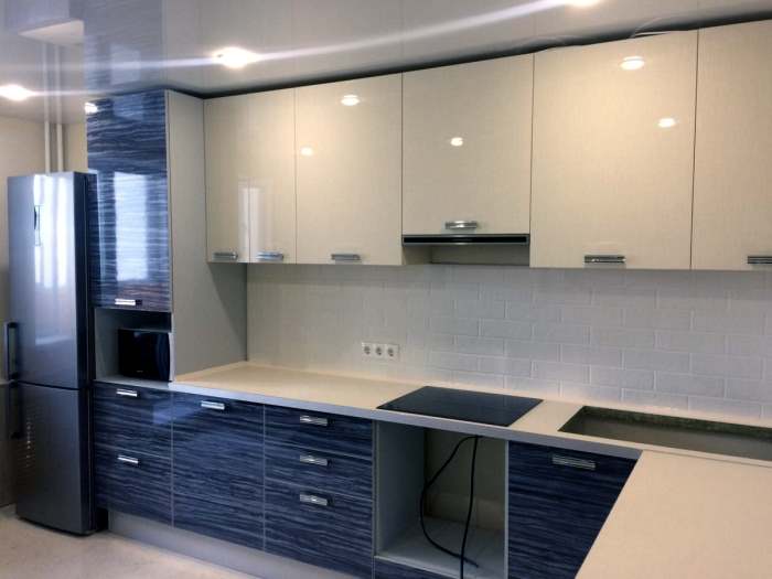 Кухонный гарнитур пластик фото Кухонная мебель с пластиковыми фасадами: практично, презентабельно Статьи о диза