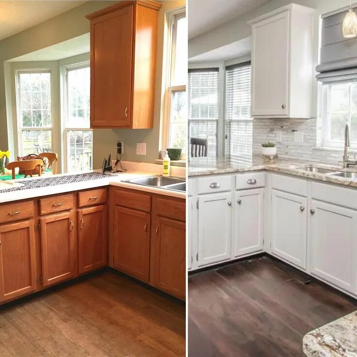 Кухонный гарнитур после покраски фото 15 Before-And-After Photos That Prove The Power Of A Coat Of Paint Kitchen remod