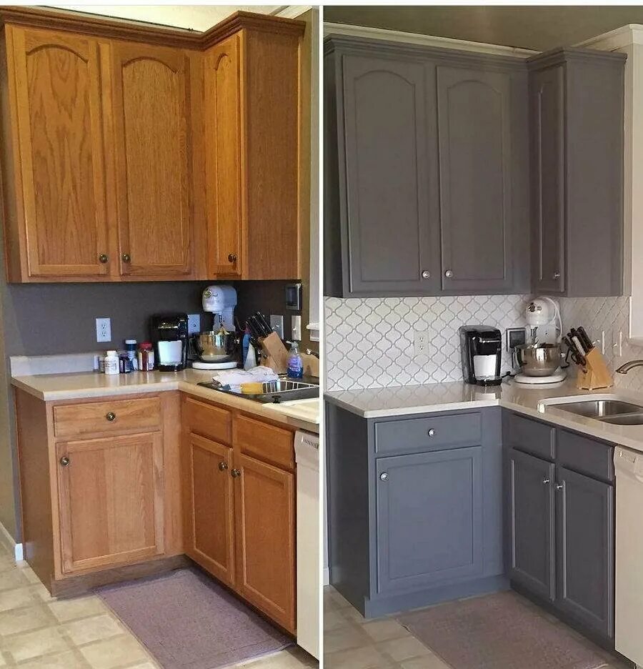 Кухонный гарнитур после покраски фото Реставрация деревянных дверей в Борисове: 38 мастеров по ремонту дверей с отзыва