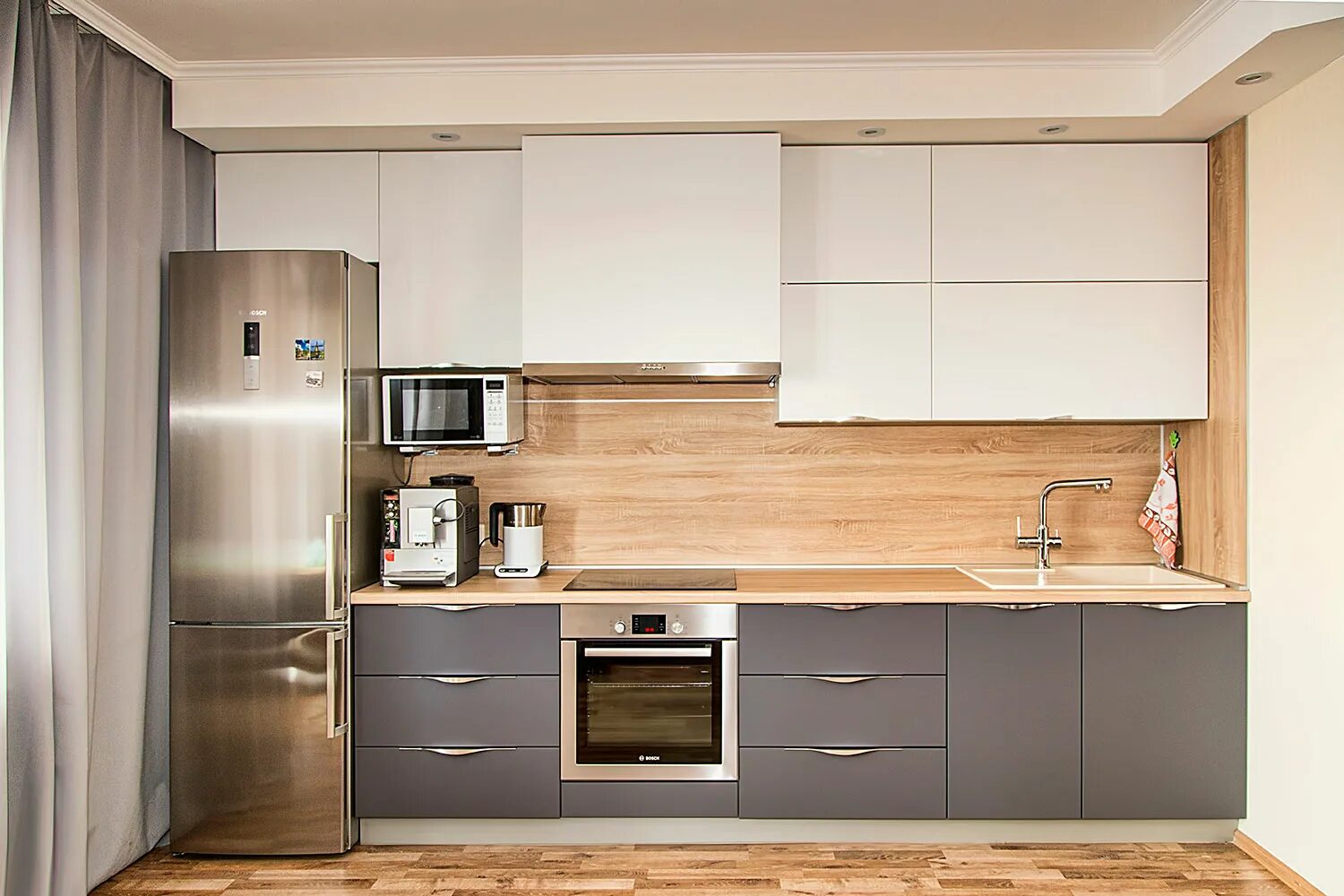 Кухонный гарнитур простые фото Кухонный гарнитур "Графит" - Абсолют Мебель, Челябинск