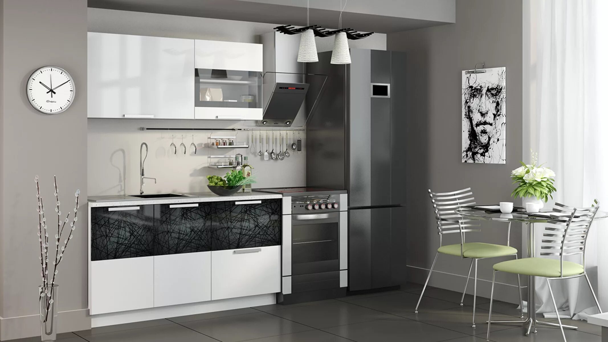 Кухонный гарнитур простые фото Кухни белинского: найдено 82 изображений