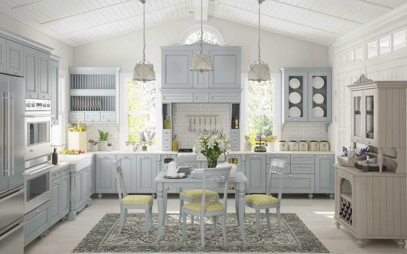 Кухонный гарнитур прованс фото Кухня Прованс Itacom