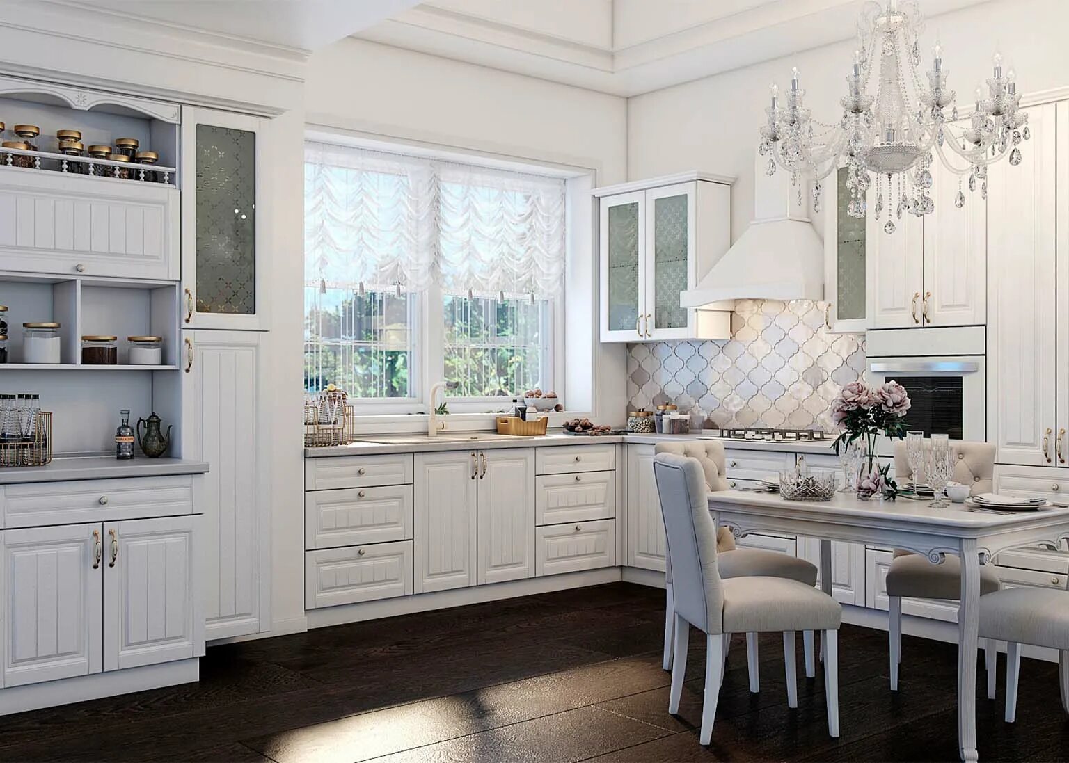 Кухонный гарнитур прованс фото Модульная кухня "Прованс" - Мебель Фокстрот