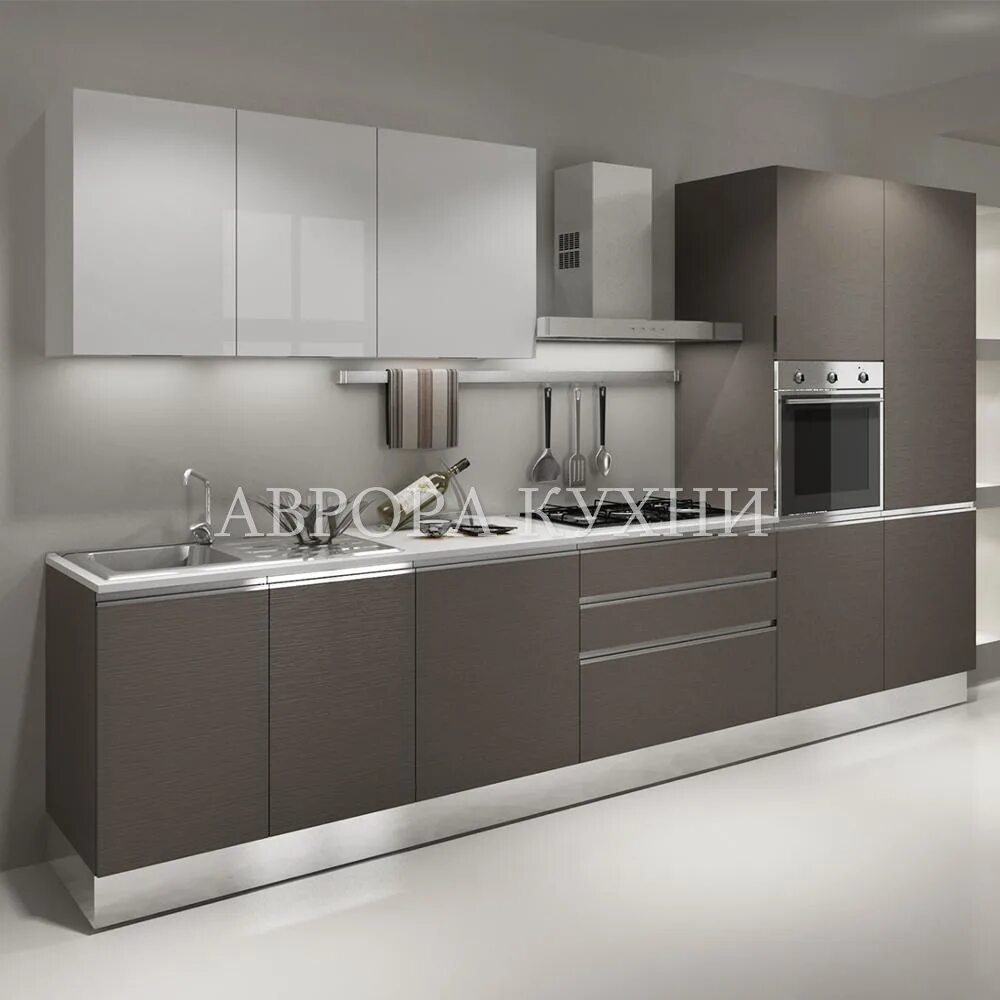 Кухонный гарнитур прямой современный дизайн Прямая кухня "arpa-1 арт.36" пластик по цене от 18 300 руб. от производителя "Ав