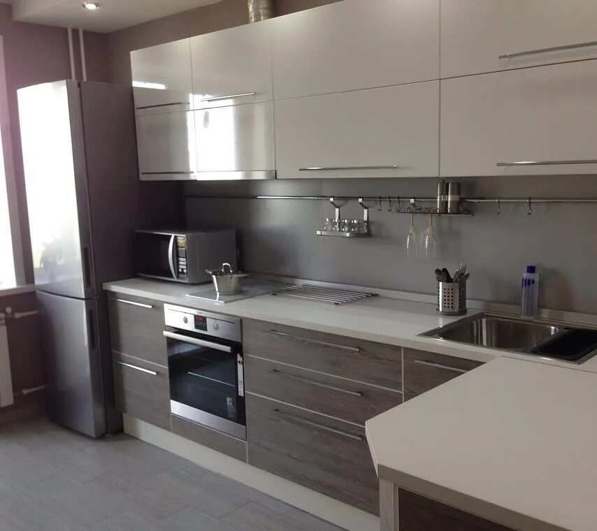 Кухонный гарнитур реальные фото в квартире Купить 1-комнатную квартиру, 41.2 м² по адресу Краснодар, Прикубанский внутригор