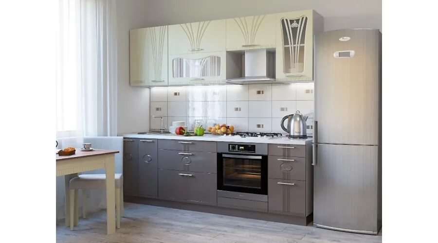 Кухонный гарнитур ростов на дону фото Кухня лира модульная угловая - фото