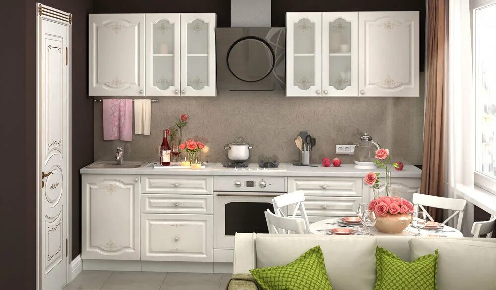 Кухонный гарнитур ростов на дону фото Купить Модульная кухня Шарлиз. Комплект 2 в Новосибирске недорого с доставкой на