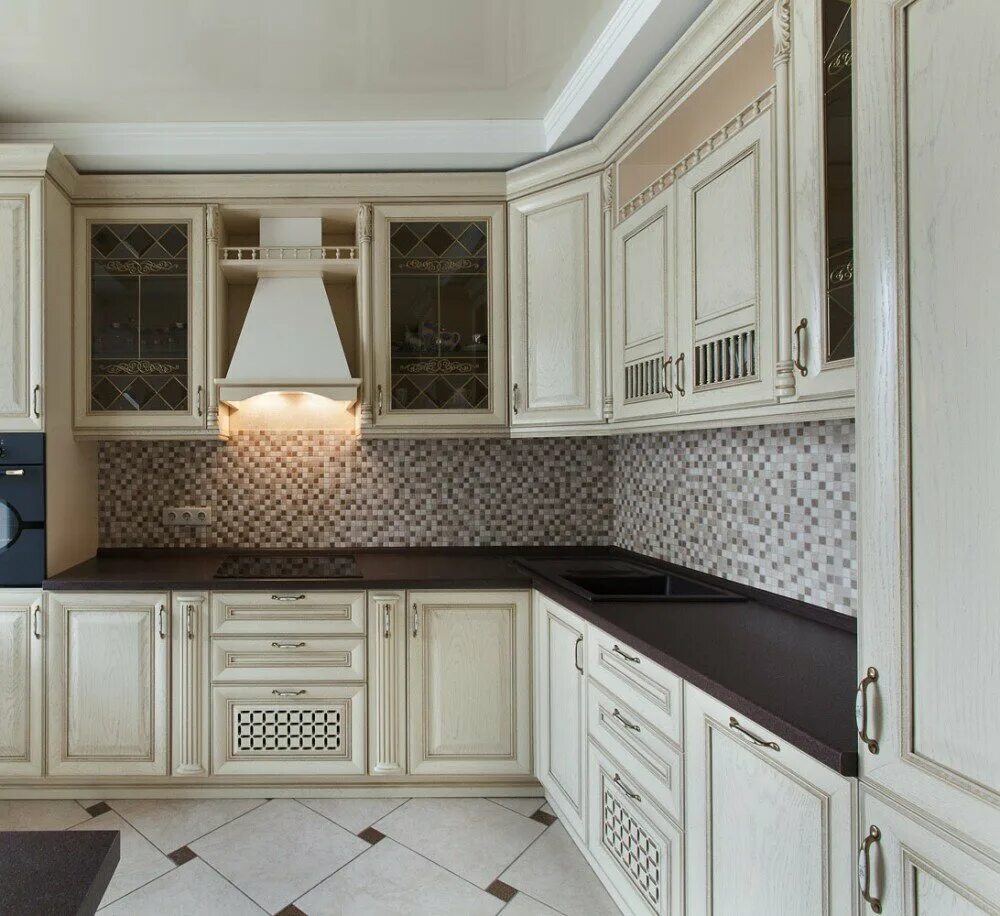 Кухонный гарнитур с карнизом фото Мастерская Кухни, мебель для кухни, Железнодорожный пер., 7, Красногорск - Яндек