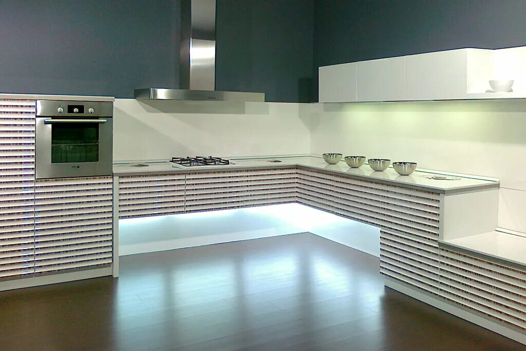 Кухонный гарнитур с рифлеными фасадами фото Больше не работает: Венеция, мебель для кухни, Московская область, Раменское, ул