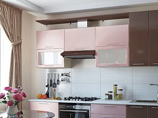 Кухонный гарнитур с вытяжкой фото Вытяжка Maunfeld MP 360-1 BROWN купить у официального дилера по цене 7300 руб. с