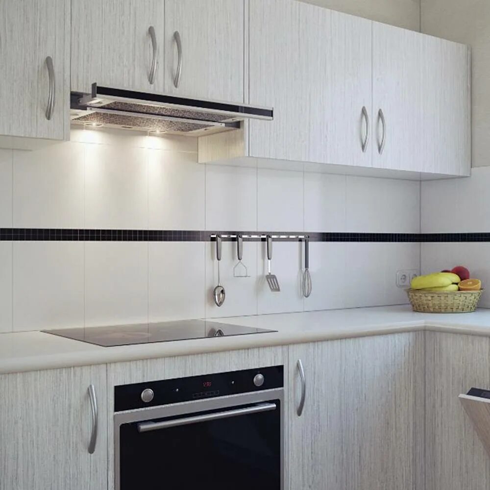 Кухонный гарнитур с вытяжкой фото Встраиваемая вытяжка 60х31-43 см Krona Maxima Kamilla sensor 600 Inox стальная в