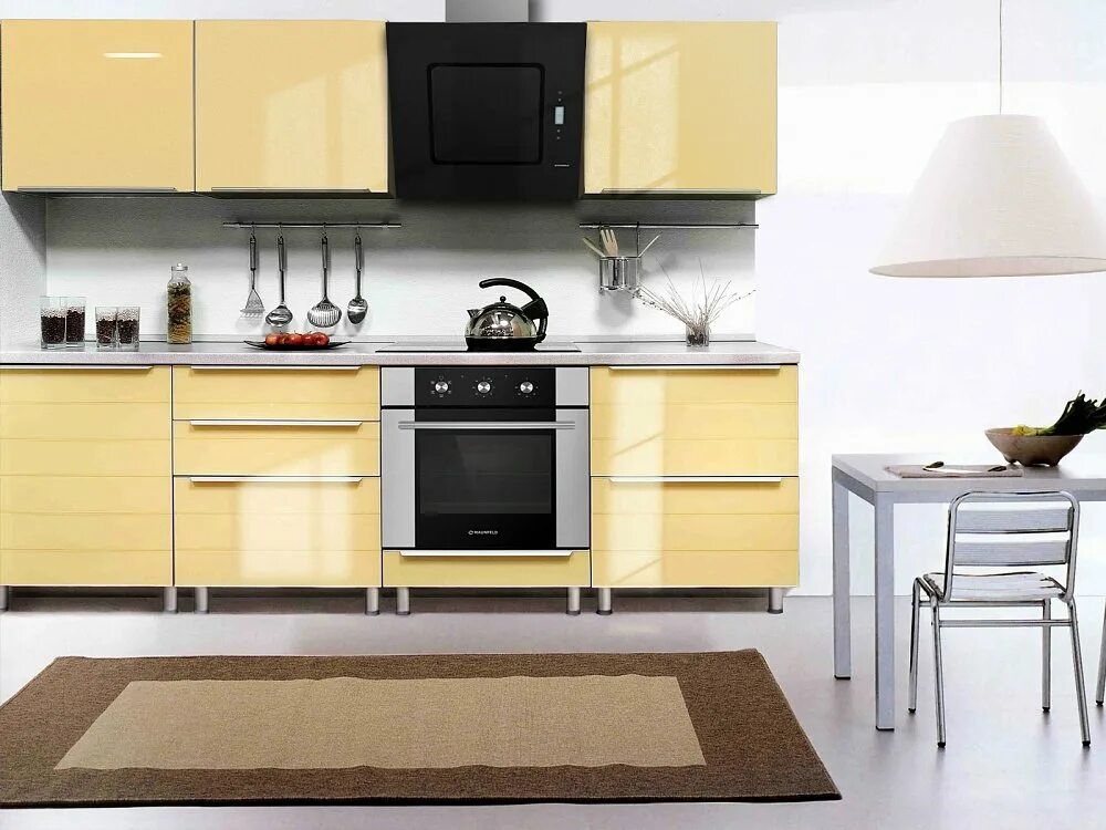 Кухонный гарнитур с вытяжкой фото Вытяжка Maunfeld Suite D 60 Black - купить, цены, отзывы - ZurMarket.ru