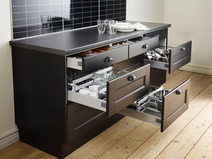 Кухонный гарнитур с ящиками фото Kitchen Cabinets Inspiration - IKEA - Australia hipages.com.au Kitchen cabinet i