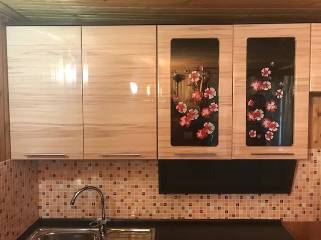 Кухонный гарнитур сакура фото РОСТ Угловая кухня Сакура 5 купить с доставкой по Москве и области