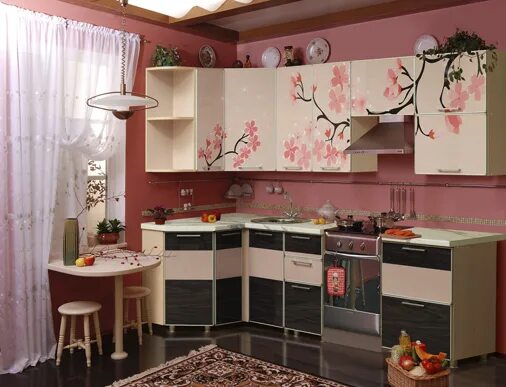 Кухонный гарнитур сакура фото Кухня сакура пензенская мебельная фабрика - Дом Мебели.ру