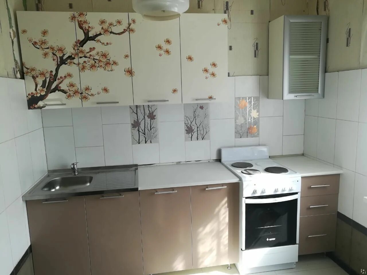 Кухонный гарнитур сакура фото Купить Кухня ЛДСП 2м "Сакура" SL Дисави в Харькове - Я Покупаю