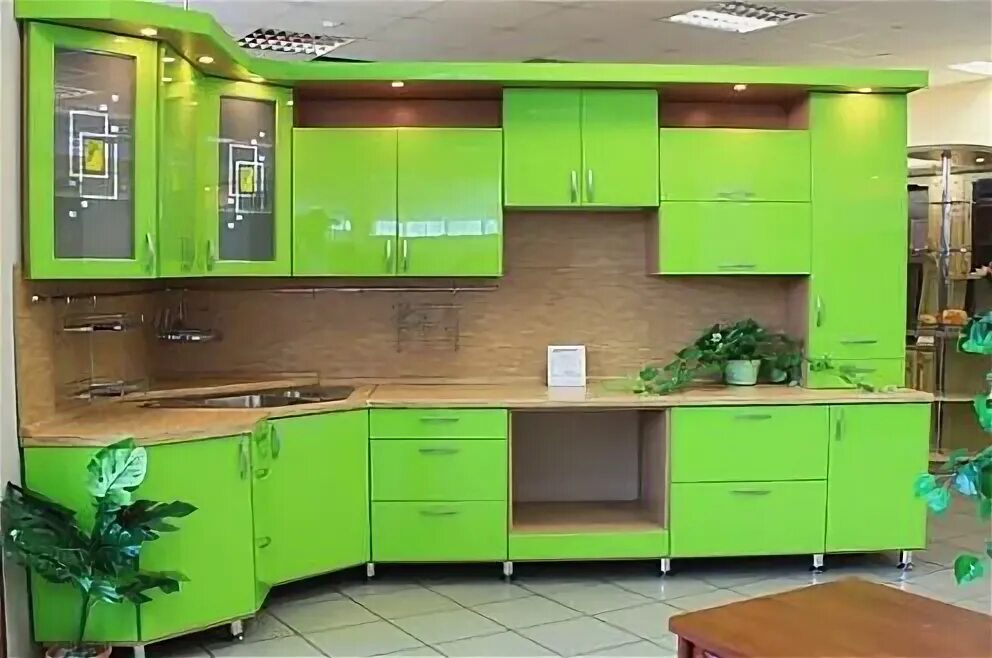 Кухонный гарнитур салатового цвета фото Виктория Черепанова - Заметки OK.RU