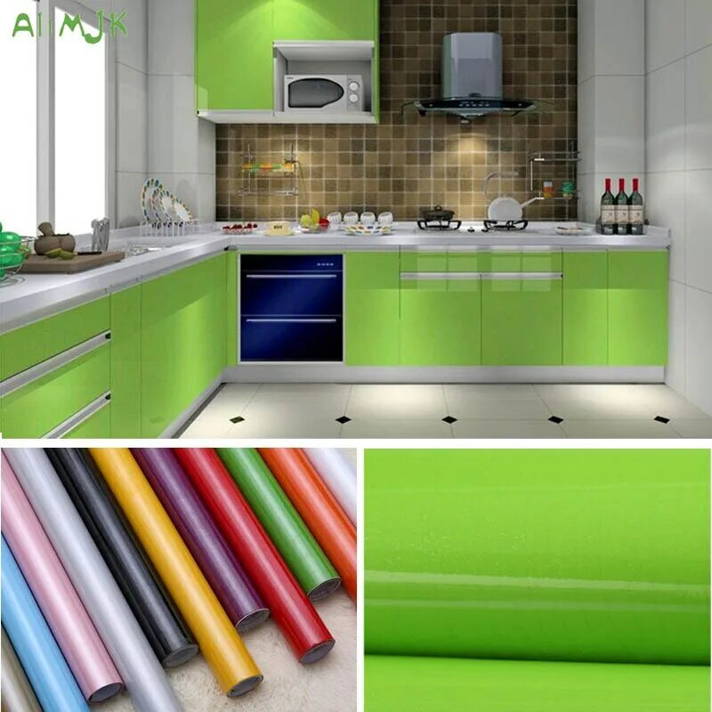Кухонный гарнитур самоклеющей пленкой фото Новый 60 см широкий виниловые Плёнки самоклеящиеся обои шкаф мебель плакат на