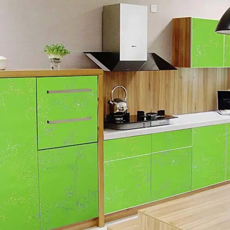 Кухонный гарнитур самоклеющей пленкой фото 1M*61cm Peony Paint Process waterproof pvc decorative film Gloss self adhesive w