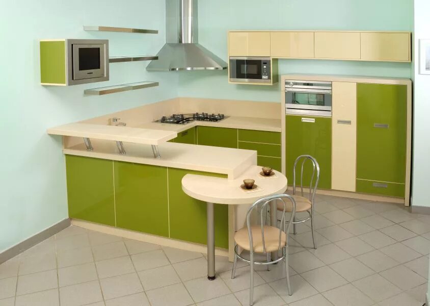 Кухонный гарнитур саранск каталог цены фото Современная угловая кухня / Мебельная фабрика "Mirati", г. Саранск