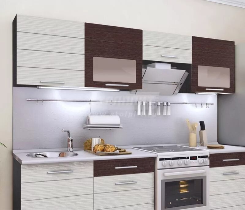 Кухонный гарнитур саранск каталог цены фото Кухня Милена 2400 мм купить недорого в Новосибирске Мебель54