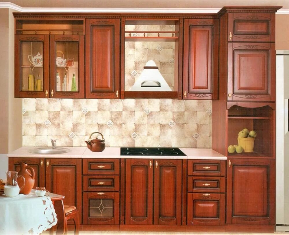 Кухонный гарнитур селена ставрополь фото Разнообразие кухонь цвета ореха: часть 6