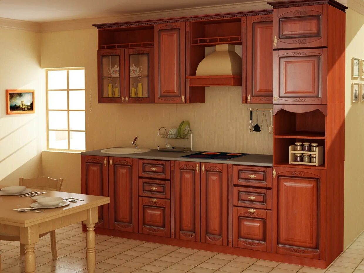 Кухонный гарнитур селена ставрополь фото Кухонный гарнитур Селена 2.2 (Орех патина) от производителя - купить недорого в 